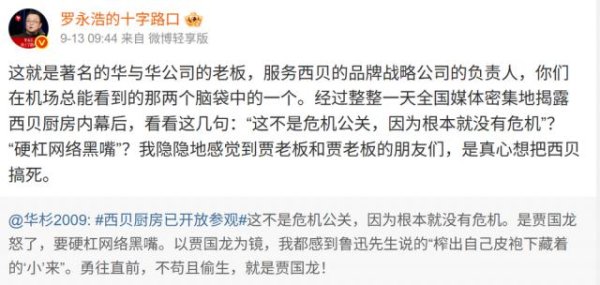双融配资 老罗火烧华与华，为什么会有企业愿花600万咨询费？