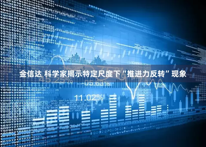金信达 科学家揭示特定尺度下“推进力反转”现象